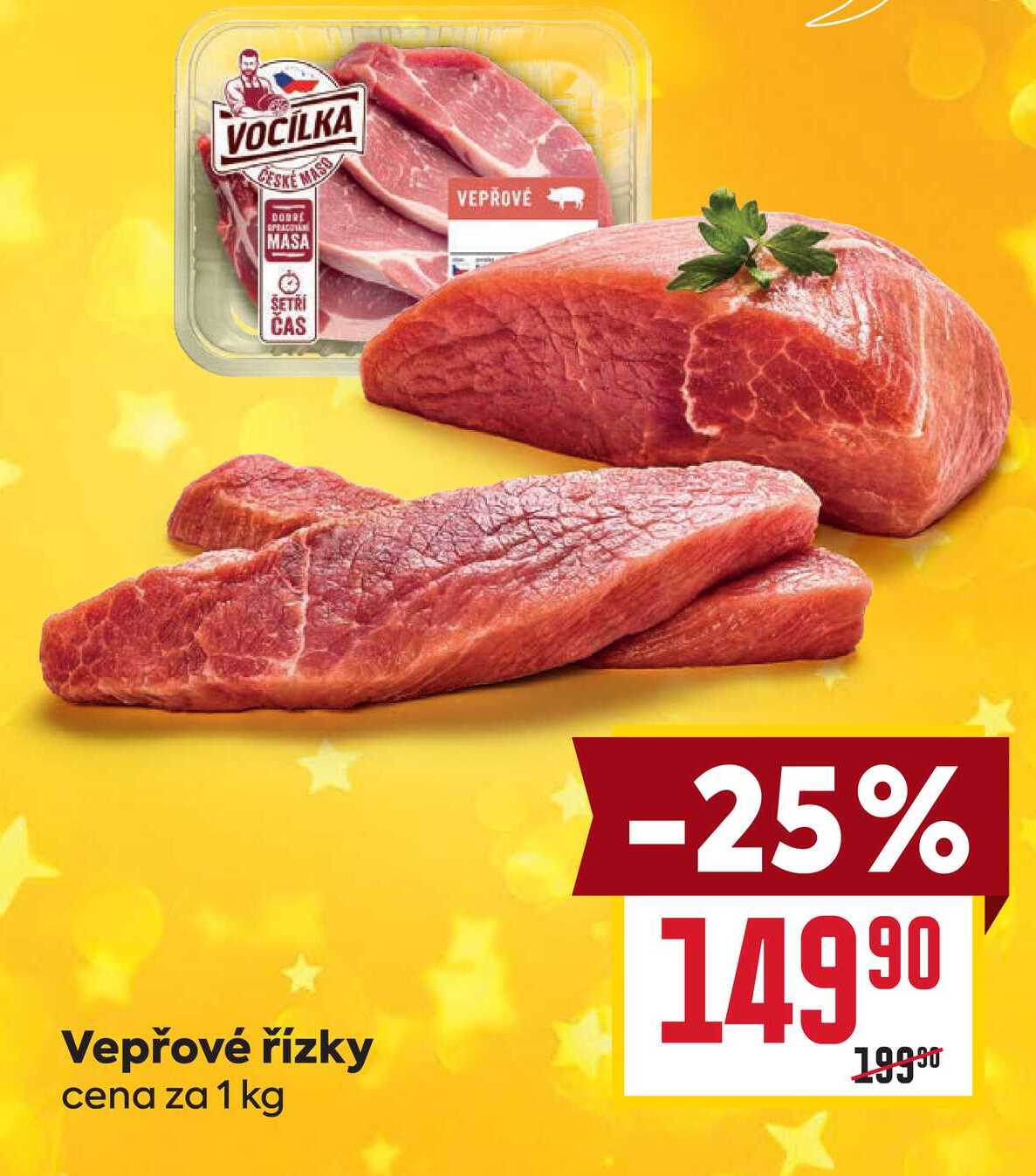 Vepřové řízky cena za 1 kg 