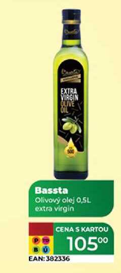 Bassta Olivový olej 0,5L extra virgin 