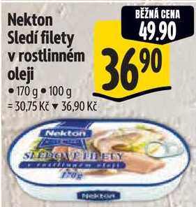 Nekton Sledí filety v rostlinném oleji, 170 g