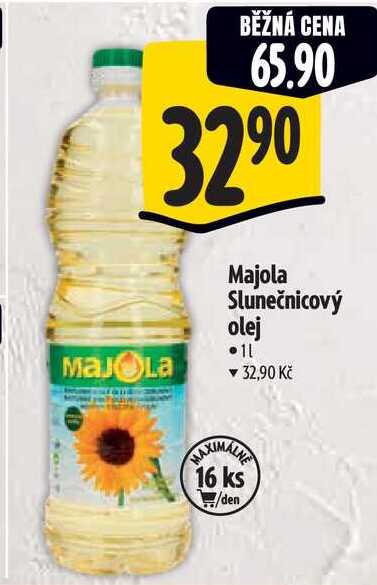 Majola Slunečnicový olej, 1 l