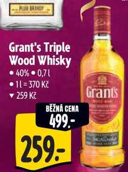 Grant's Triple Wood Whisky, 0,7 l