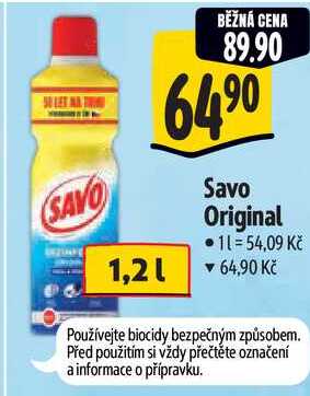 Savo Original, 1,2 l