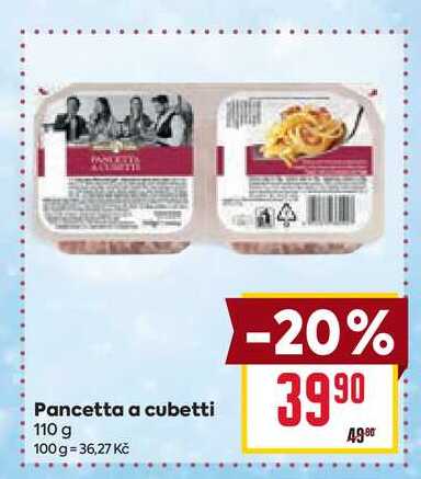 Pancetta a cubetti 110 g