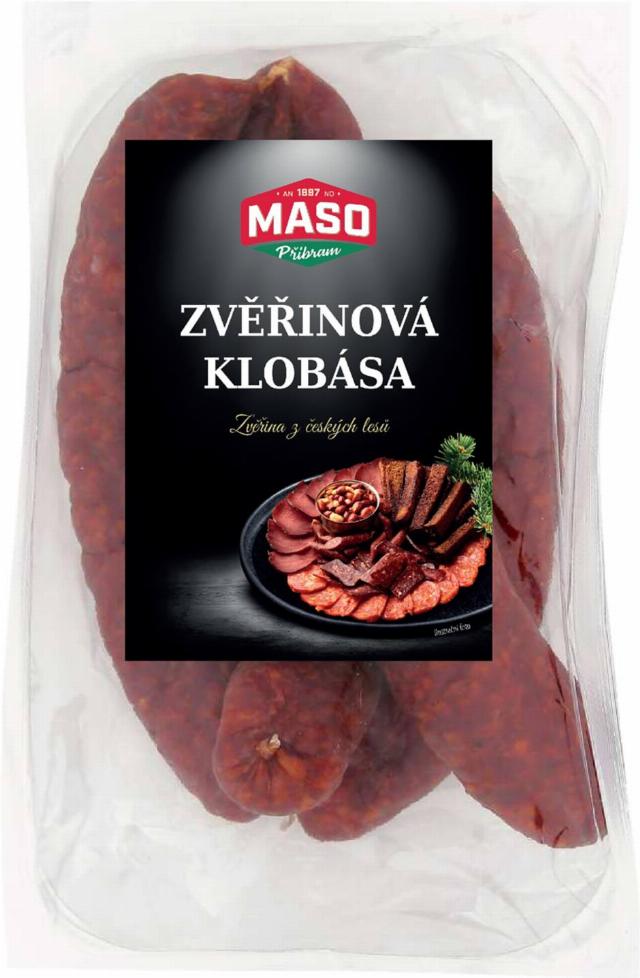 Maso Příbram Zvěřinová klobása