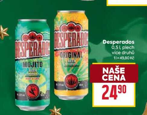 Desperados 0,5 1, plech 