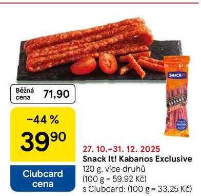 Snack It! Kabanos Exclusive, 120 g 