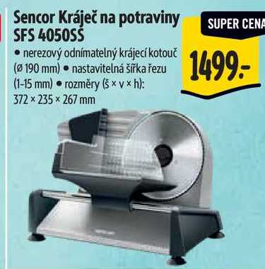 Sencor Kráječ na potraviny SFS 4050SS 