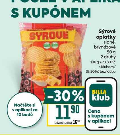 Sýrové oplatky slané, bryndzové 50 g