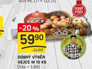 DOBRÝ VÝBĚR VEJCE M 10 KS