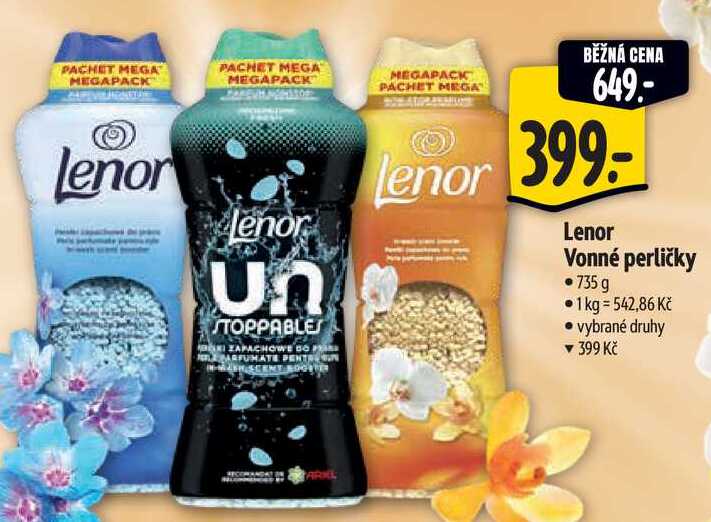Lenor Vonné perličky, 735 g