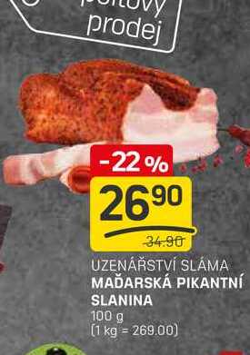 MAĎARSKÁ PIKANTNÍ SLANINA 100 g