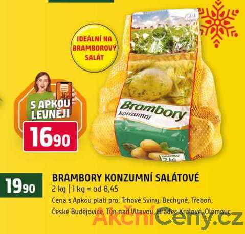 BRAMBORY KONZUMNÍ SALÁTOVÉ 2 kg