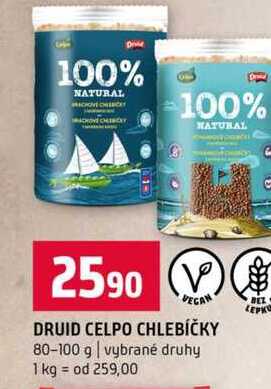 DRUID CELPO CHLEBÍČKY 80-100 g vybrané druhy 