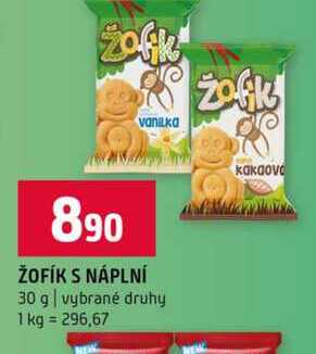ŽOFÍK S NÁPLNÍ 30 g vybrané druhy