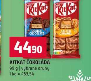 KITKAT ČOKOLÁDA 99 g vybrané druhy 