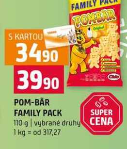 POM-BÄR FAMILY PACK 110 g vybrané druhy 