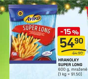HRANOLKY SUPER LONG 600 g, mražené 