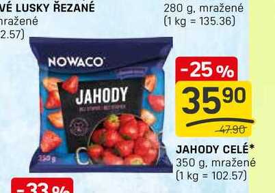 JAHODY CELÉ 350 g, mražené 