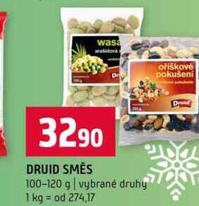 DRUID SMĚS 100-120 g vybrané druhy 