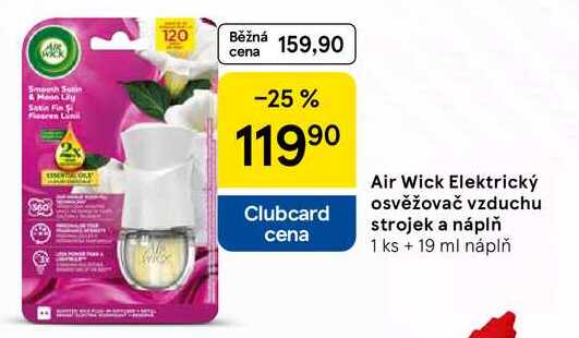 Air Wick Elektrický osvěžovač vzduchu strojek a náplň, 1 ks +19 ml  