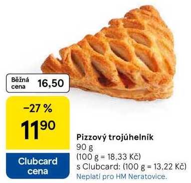 Pizzový trojúhelník, 90 g
