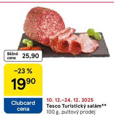 Tesco Turistický salám, 100 g