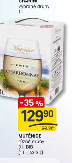 MUTĚNICE různé druhy 31, BIB 