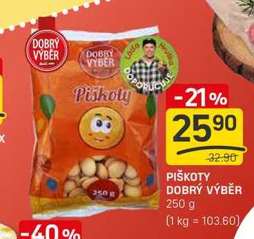 PIŠKOTY DOBRÝ VÝBĚR 250 g 