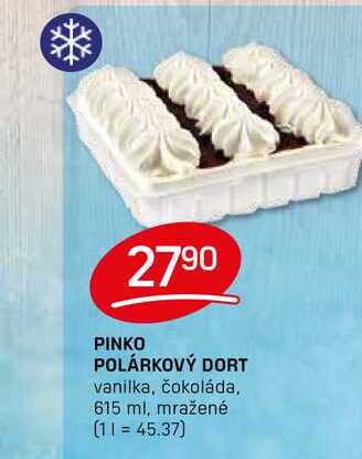 PINKO POLÁRKOVÝ DORT vanilka, čokoláda, 615 ml, mražené