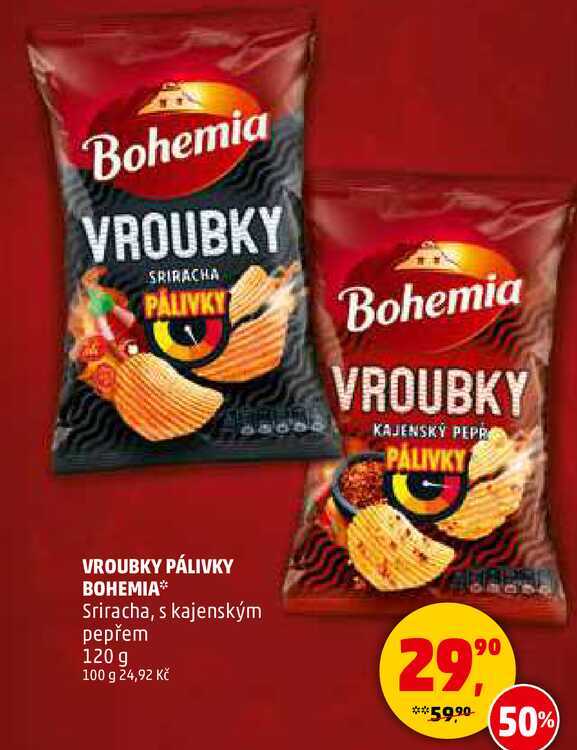 VROUBKY PÁLIVKY BOHEMIA, 120 g