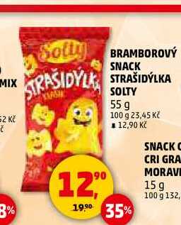 BRAMBOROVÝ SNACK STRAŠIDÝLKA SOLTY, 55 g