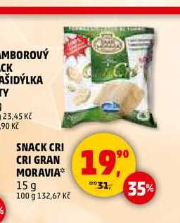 SNACK CRI CRI GRAN MORAVIA, 15 g