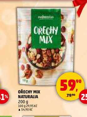 OŘECHY MIX NATURALIA, 200 g 