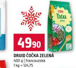 DRUID ČOČKA ZELENÁ 400 g francouzská 