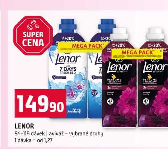 lenor 94-118 dávek aviváž vybrané druhy