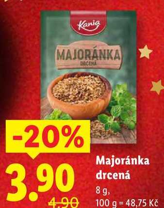 Majoránka drcená, 8 g