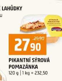 PIKANTNÍ SÝROVÁ POMAZÁNKA 120 g