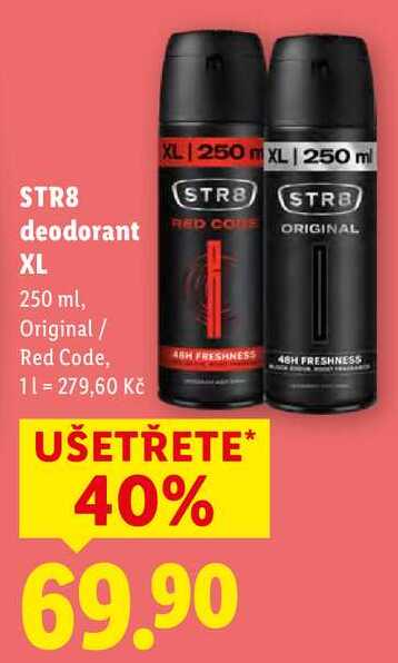 STR8 deodorant XL, 250 ml