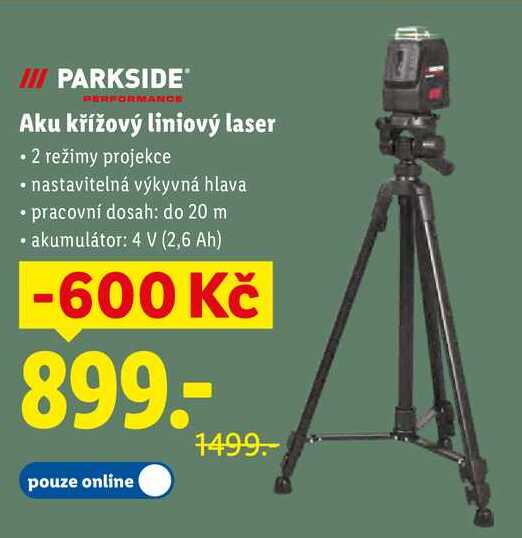 Aku křížový liniový laser