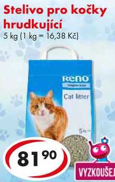 Stelivo pro kočky hrudkující, 5 l