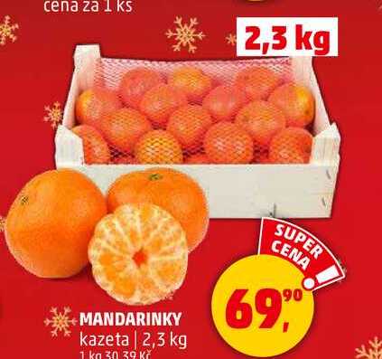 MANDARINKY kazeta, 2,3 kg