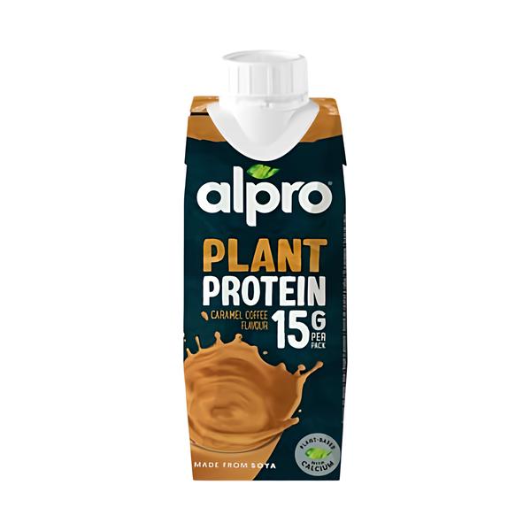 Alpro High Protein sójový nápoj s příchutí karamelu a kávy