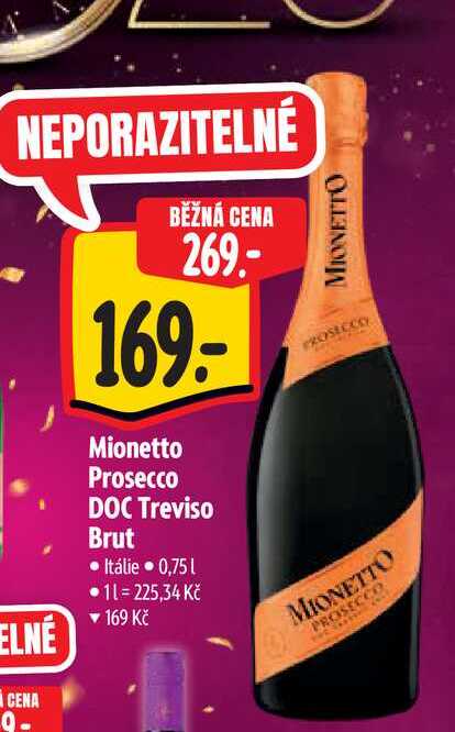  Mionetto Prosecco DOC Treviso Brut  0,75 l