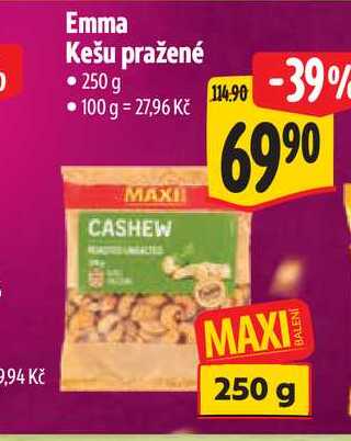 Emma Kešu pražené  250 g   