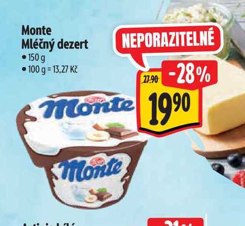 Monte Mléčný dezert • 150 g 