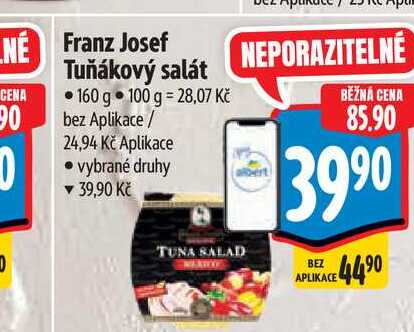  Franz Josef Tuňákový salát 160 g  