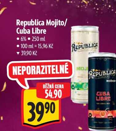 Republica Mojito/ Cuba Libre 250 ml