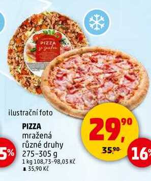 PIZZA mražená, 275-305 g