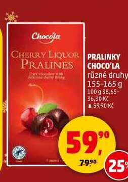 PRALINKY CHOCO'LA, 155-165 g