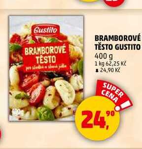 BRAMBOROVÉ TĚSTO GUSTITO, 400 g 